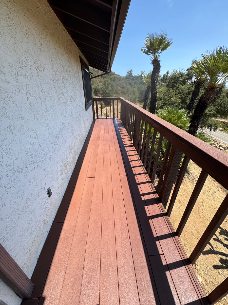 Deck algae removal and professional exterior pressure washing