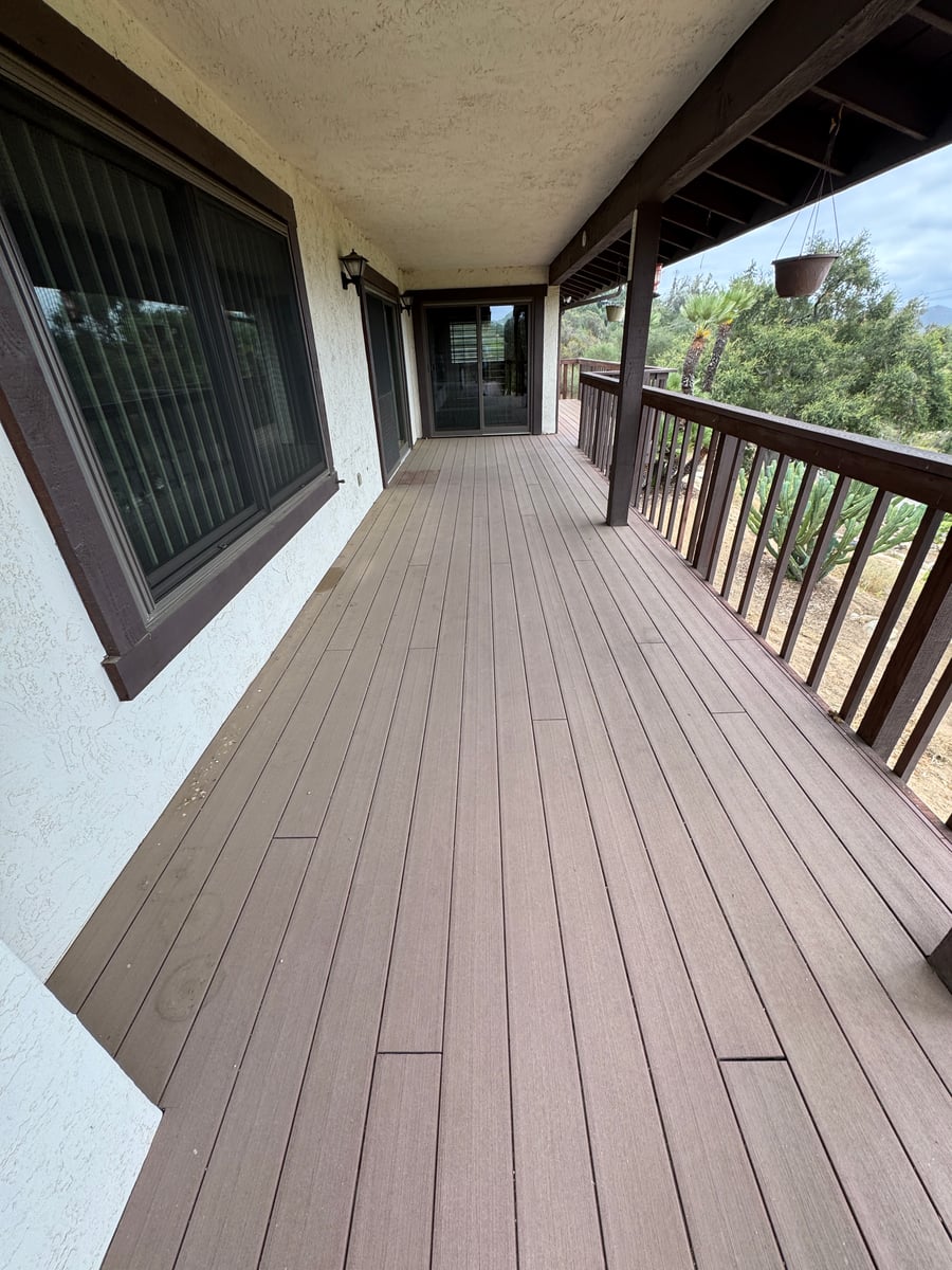 Deck algae removal and professional exterior pressure washing